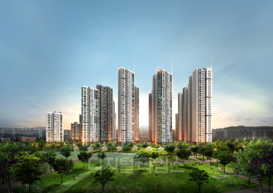 [대우건설] 수원 화서역 파크 푸르지오_야경투시도